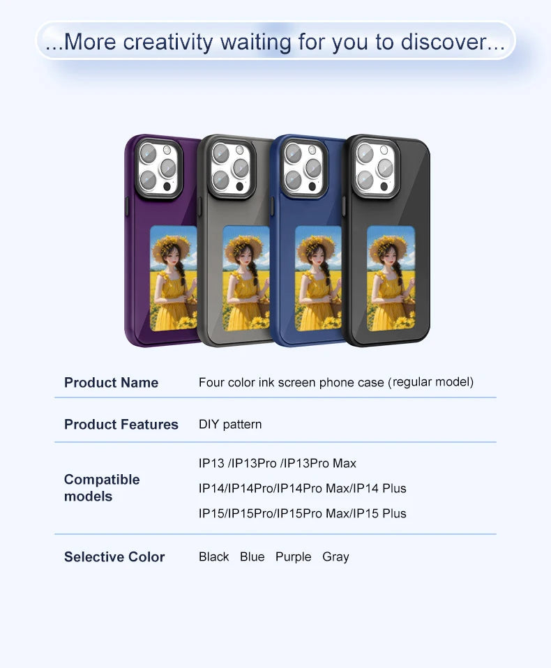 Phone case screen integrated